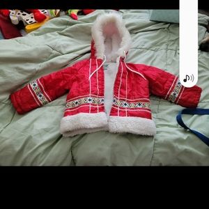 Beautiful 1980s little girls vintage winter coat